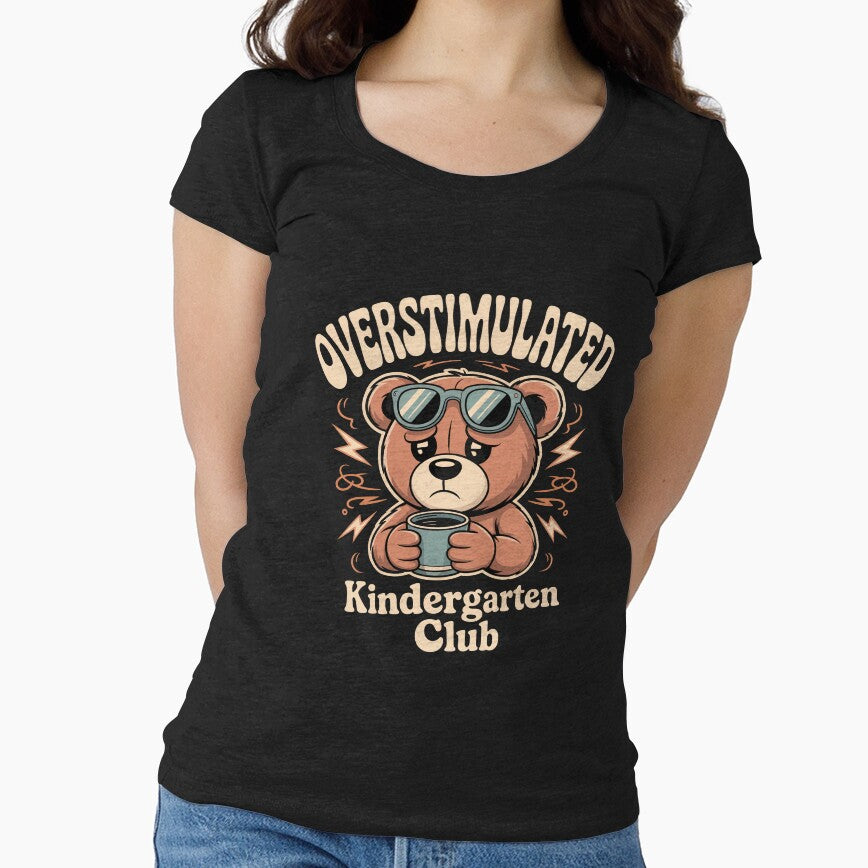 Overstimulated Kindergarten Club Funny Kindergarten Teacher Retro by ViralVector T-Shirts, Hoodie, Sweatshirt (Image 1)