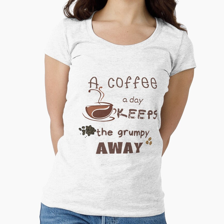 A coffee a day keeps the grumpy away by Charming Doodles T-Shirts, Hoodie, Sweatshirt | BlankRebels.com (Image 1)