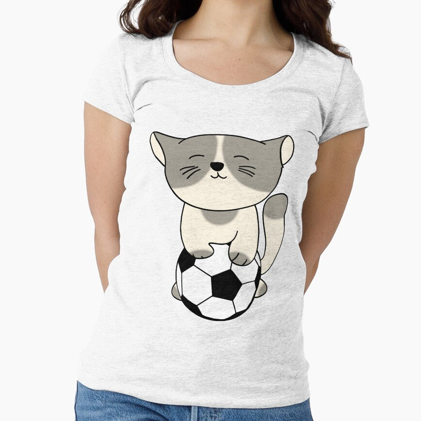 Cat with soccer ball by onicon