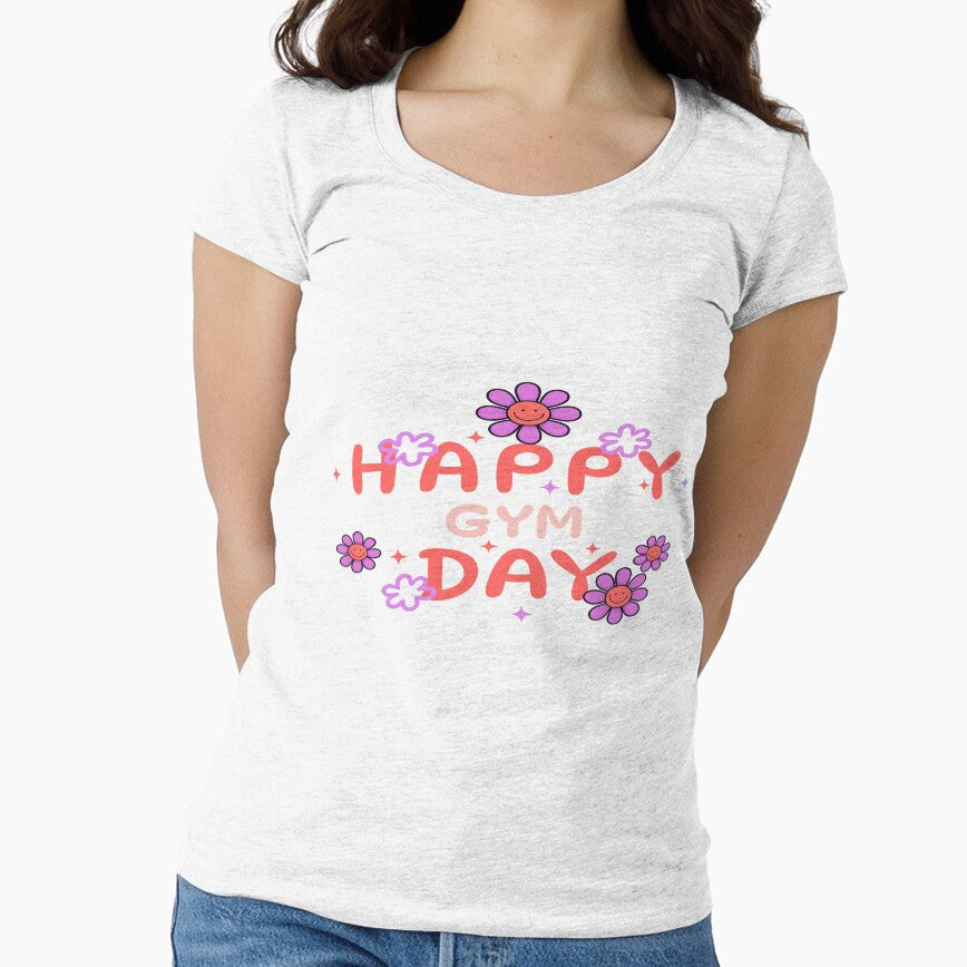 Happy Gym Day – Cheerful Fitness Motivation Design by StorySeller85 T-Shirts, Hoodie, Sweatshirt | BlankRebels.com (Image 1)