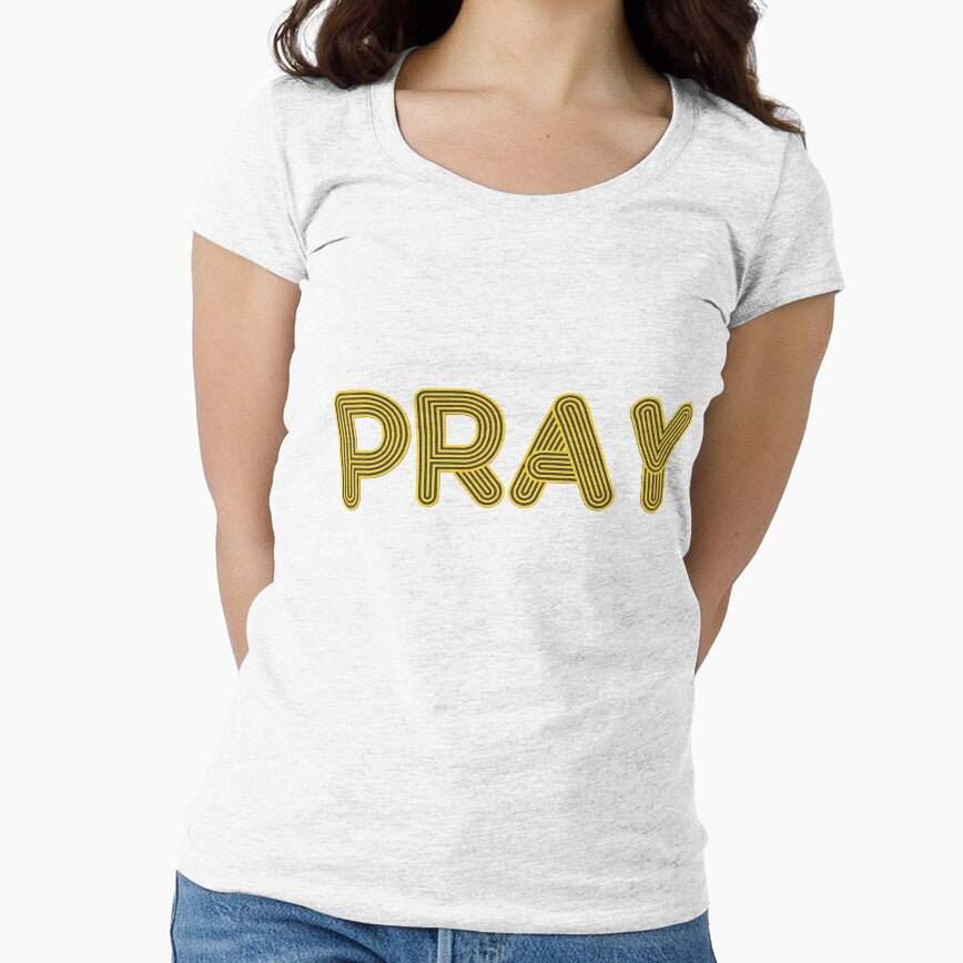 Pray typography Boho by happyandbubbly T-Shirts, Hoodie, Sweatshirt | BlankRebels.com (Image 1)