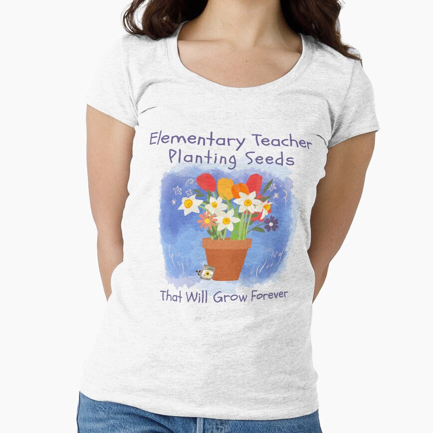 Elementary Teacher Planting Seeds That Will Grow Forever by DaisyDivine T-Shirts, Hoodie, Sweatshirt (Image 1)