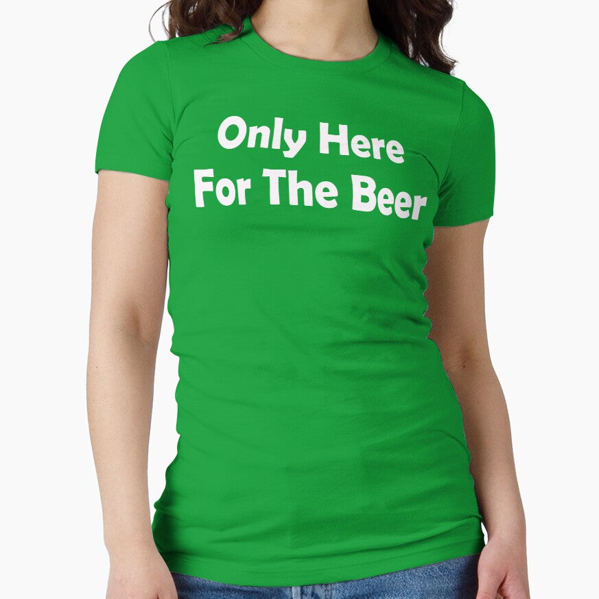 Only Here For The Beer. Funny St Patricks Day by CoolApparelShop T-Shirts, Hoodie, Sweatshirt | BlankRebels.com (Image 1)