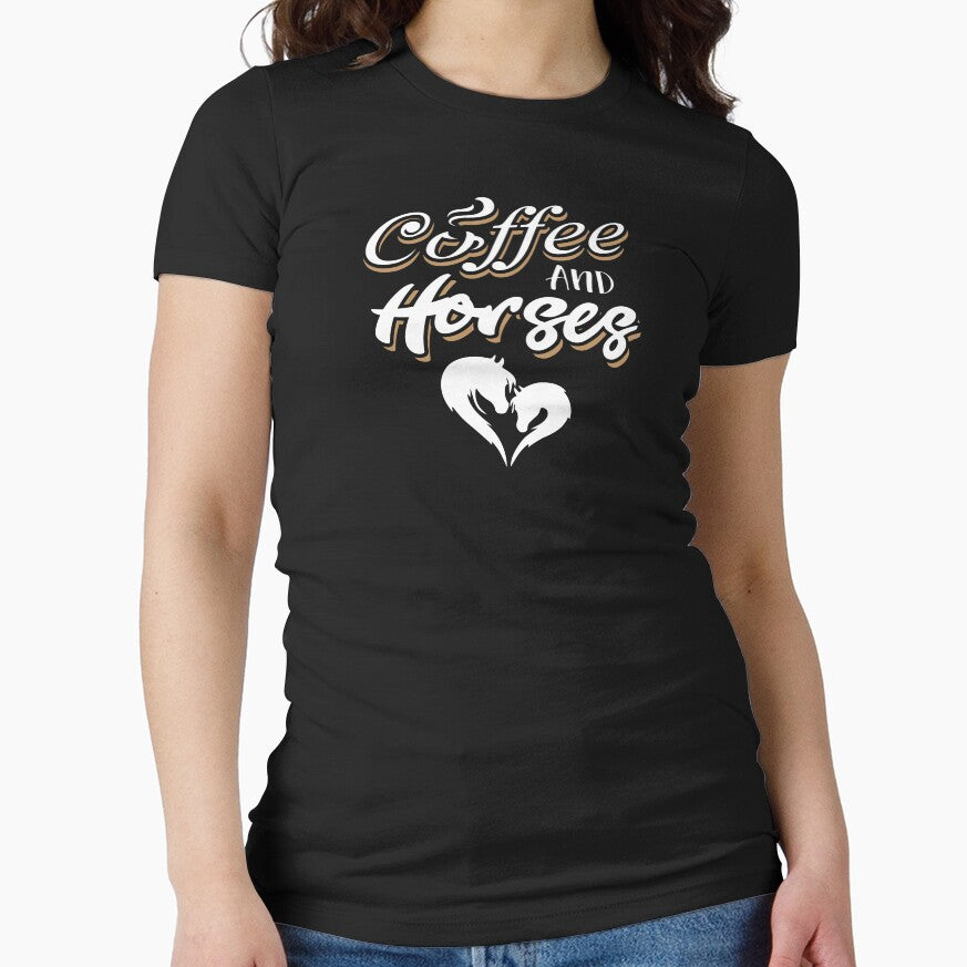 Coffee & Horses T SHirt For Horse Lover Coffee Lover by BUBLTEES Hoodie, Sweatshirt | BlankRebels.com (Image 1)