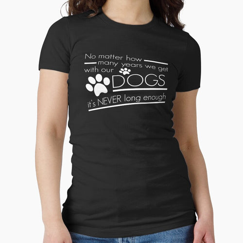 it's never long enough dogs funny best gifts for dogs lovers by ioema T-Shirts, Hoodie, Sweatshirt (Image 1)