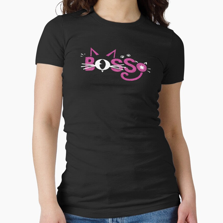 Bossy Cat – Cute Glitter Kitty For Sassy Cat Lovers by ViktoonShirts T-Shirts, Hoodie, Sweatshirt | BlankRebels.com (Image 1)