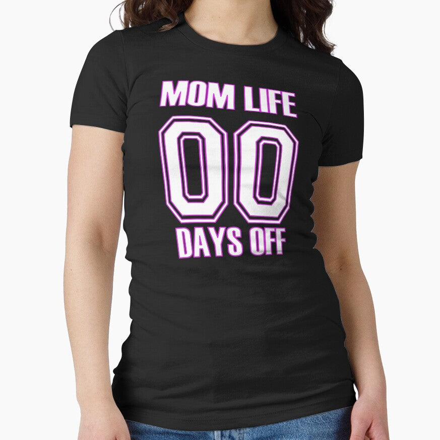 Mom life no days off football jersey style by Junkie-Worx