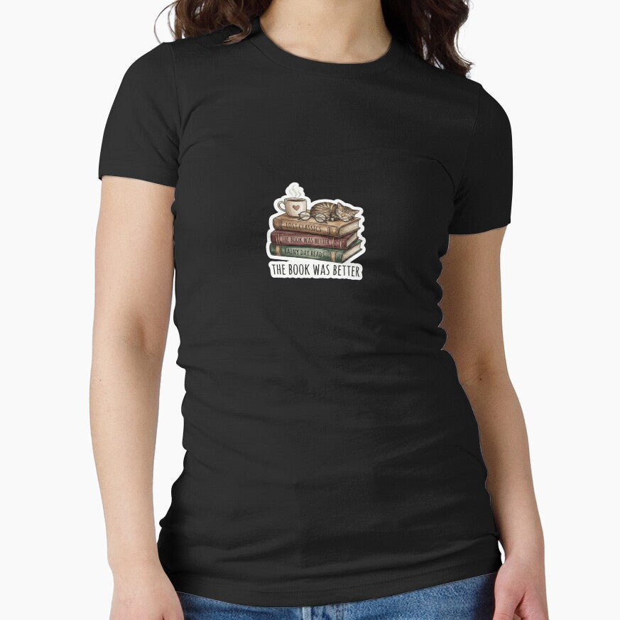 The Book Was Better – Funny Book Lover Quote | Reader Aesthetic Design by Wonder Pixel Studio T-Shirts, Hoodie,... (Image 1)