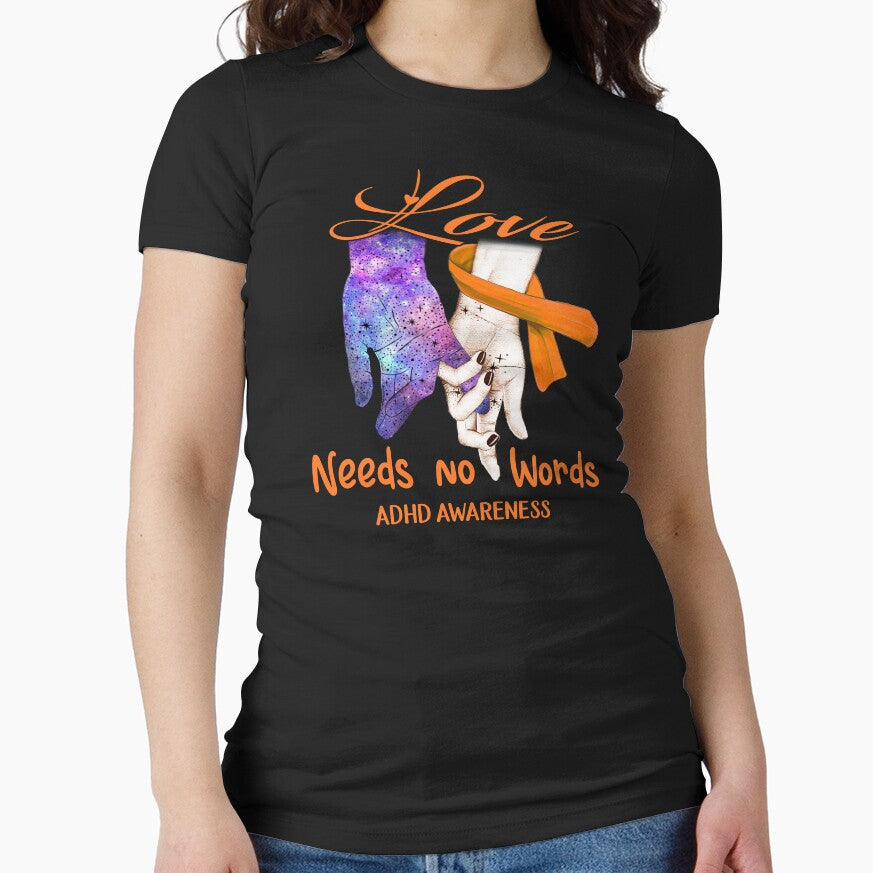 ADHD Awareness - Love Needs No Words by ArangoaStore T-Shirts, Hoodie, Sweatshirt | BlankRebels.com (Image 1)