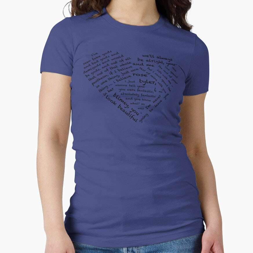 Quotes of the Heart - Doctor/Rose (Black) by fairy911911 T-Shirts, Hoodie, Sweatshirt | BlankRebels.com (Image 1)