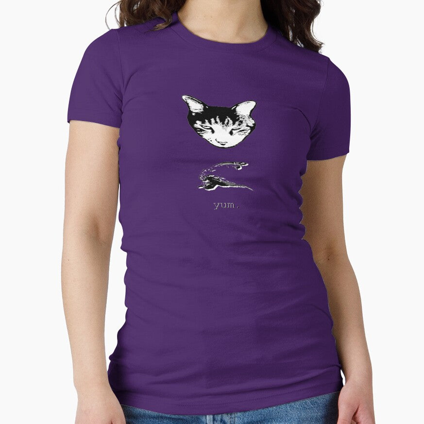 Cat Bird Yum T-shirt/Hoodie by Margaret Bryant Sweatshirt | BlankRebels.com (Image 1)