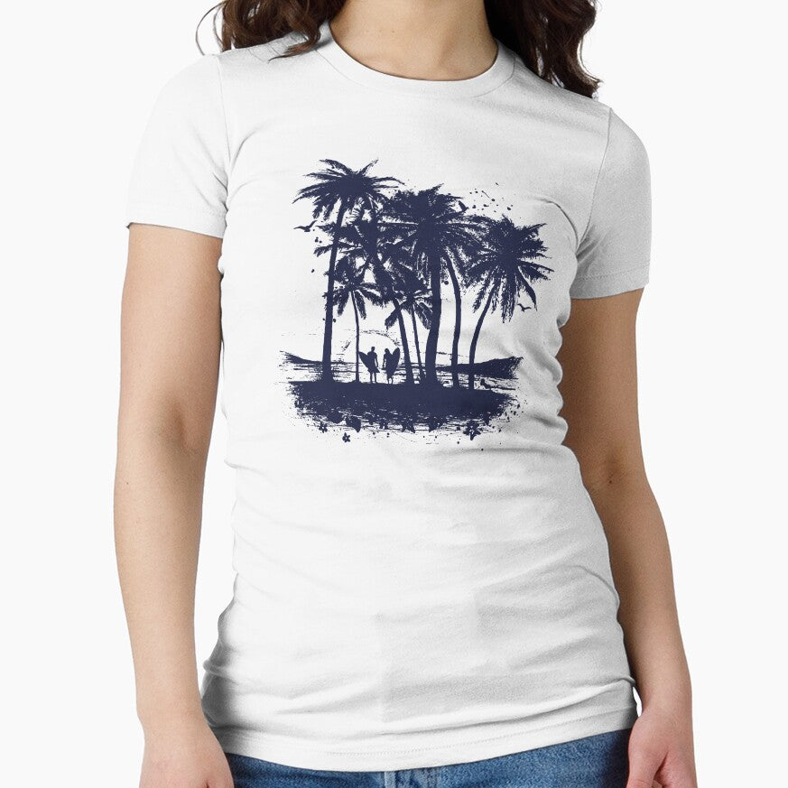 Palm Sunset - Hand drawn by coltrane T-Shirts, Hoodie, Sweatshirt | BlankRebels.com (Image 1)