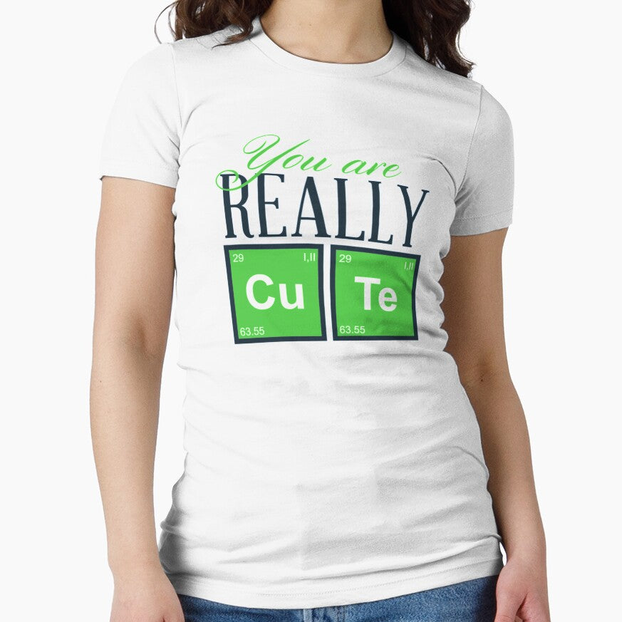 You Are Really Cute Periodic Table Novelty Shirt by Orange Pieces Hoodie, Sweatshirt | BlankRebels.com (Image 1)