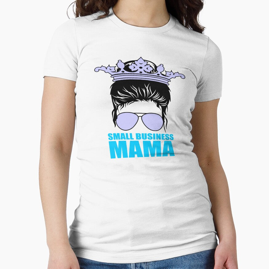 Small Business Mama - T-shirt Design - Sticker Redbubble by bluehatgraphics Hoodie, Sweatshirt | BlankRebels.com (Image 1)