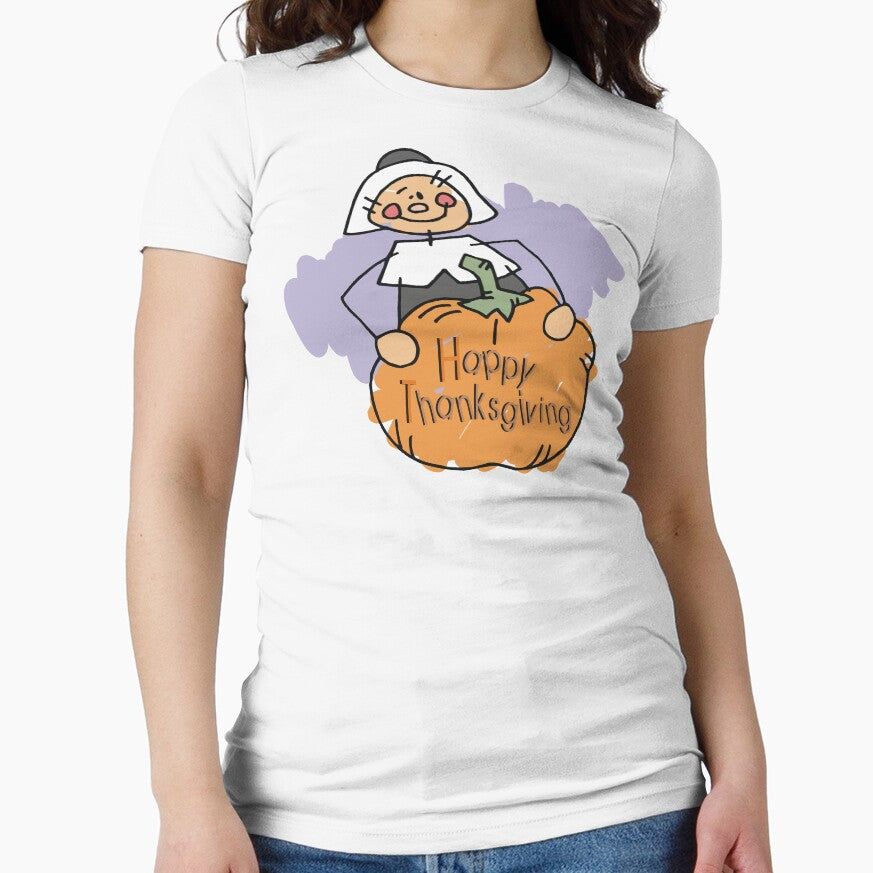 Happy Thankgiving Women's T-Shirt by HolidayT-Shirts Hoodie, Sweatshirt | BlankRebels.com (Image 1)