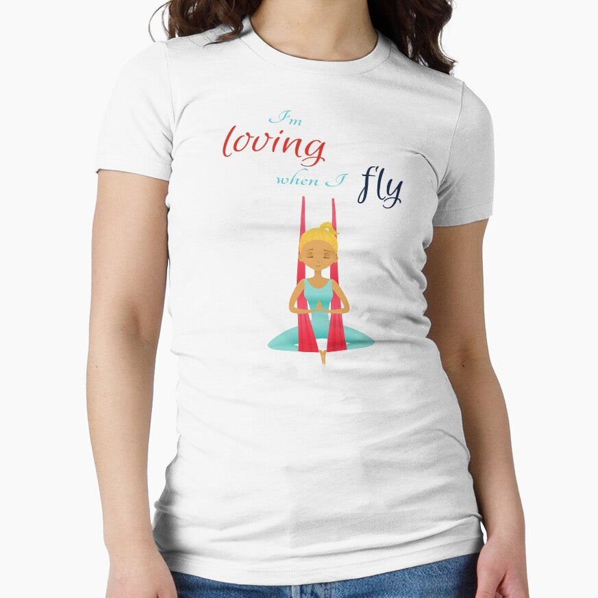 I'm loving when I fly, Antigravity Yoga print by trendingatees T-Shirts, Hoodie, Sweatshirt | BlankRebels.com (Image 1)
