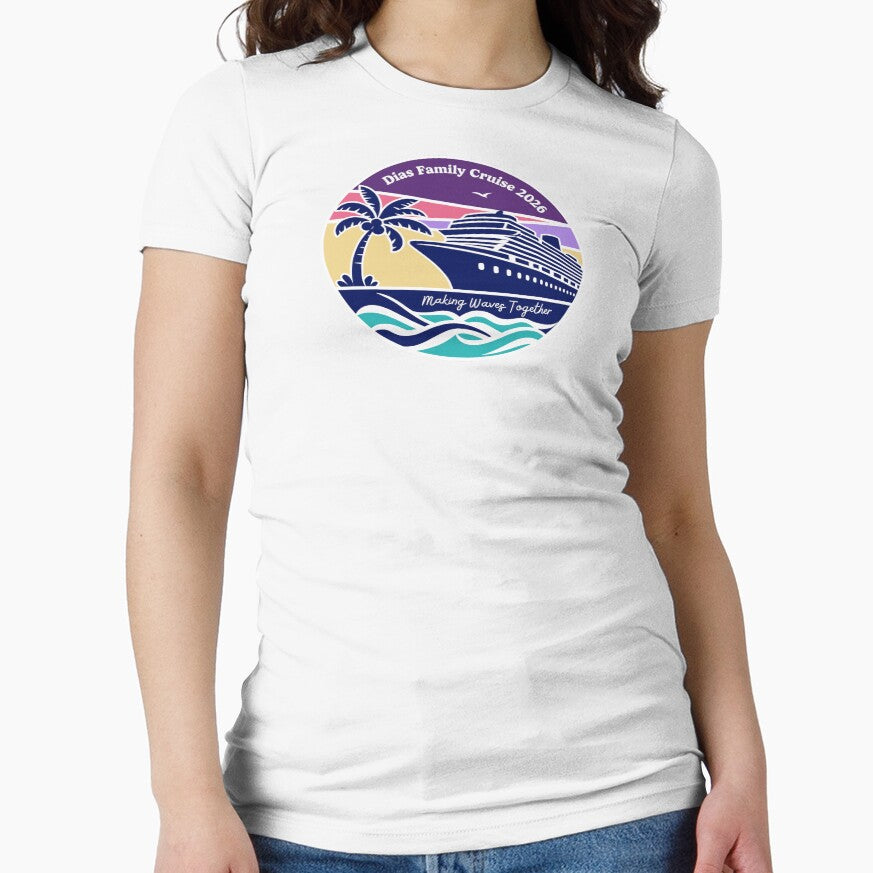 Dias Family Cruise 2026 - Making Waves Together - Navy Color Palette by Merch by Incite Media T-Shirts, Hoodie,... (Image 1)