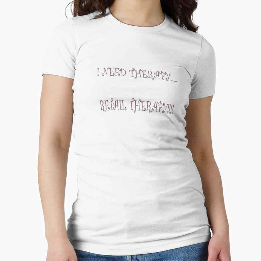 I need therapy..... retail therapy!!!! by Squealia T-Shirts, Hoodie, Sweatshirt | BlankRebels.com (Image 1)