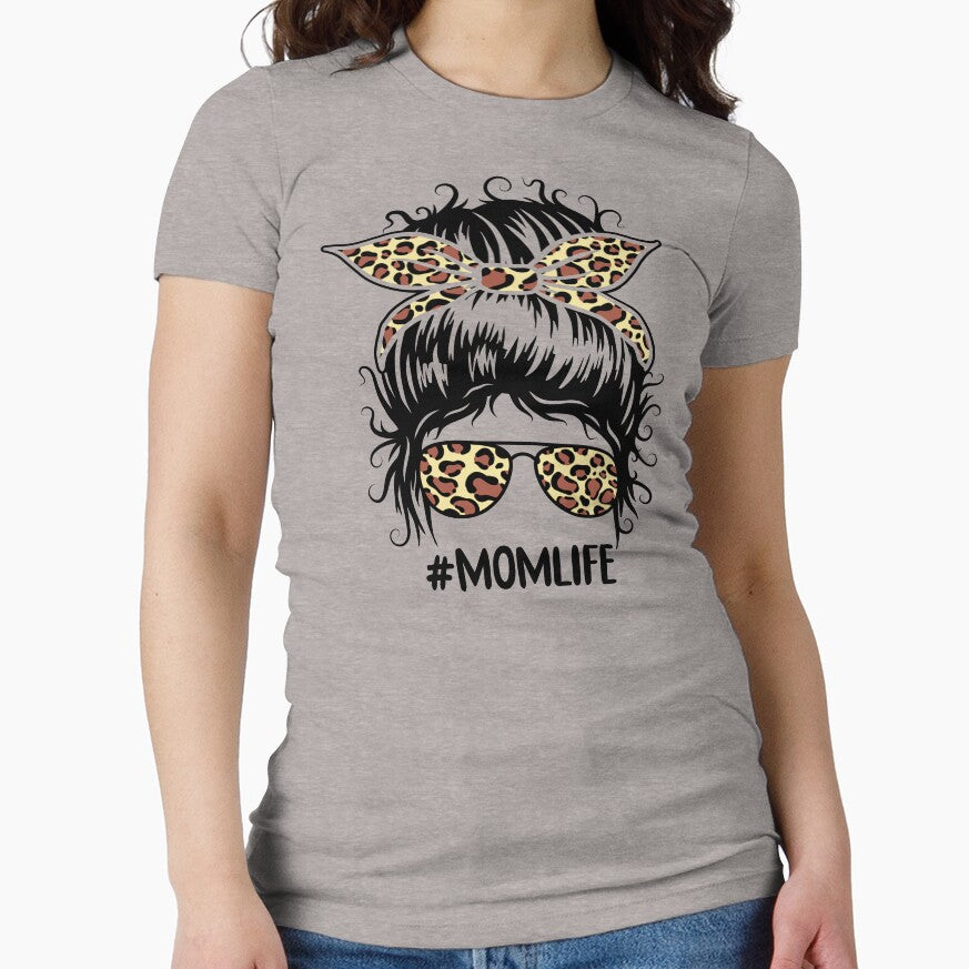 Mom Life Leopard brown yellow black by ShutterKapan T-Shirts, Hoodie, Sweatshirt | BlankRebels.com (Image 1)