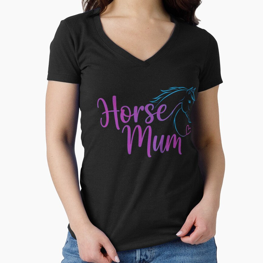 Horse Mum – Cute Feminine Horse Lover Design for Equestrian Moms by KivaroArt