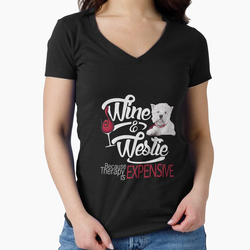 Wine and Westie Funny gift by TeeDoozy T-Shirts, Hoodie, Sweatshirt | BlankRebels.com (Image 1)