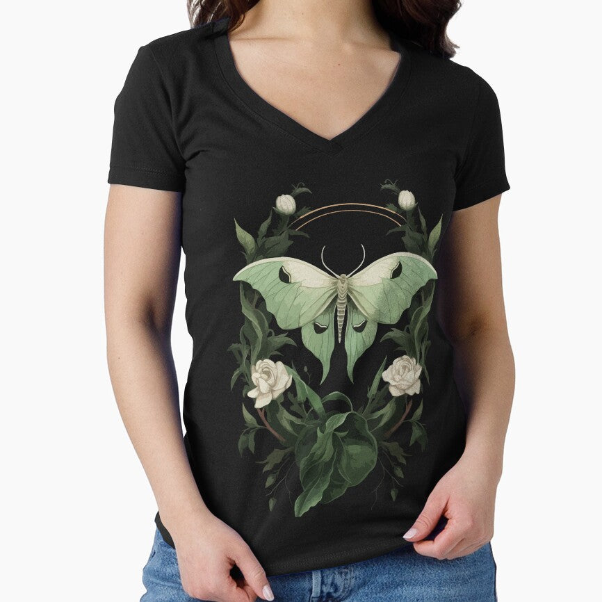 Green Luna Moth by Enyr T-Shirts, Hoodie, Sweatshirt | BlankRebels.com (Image 1)
