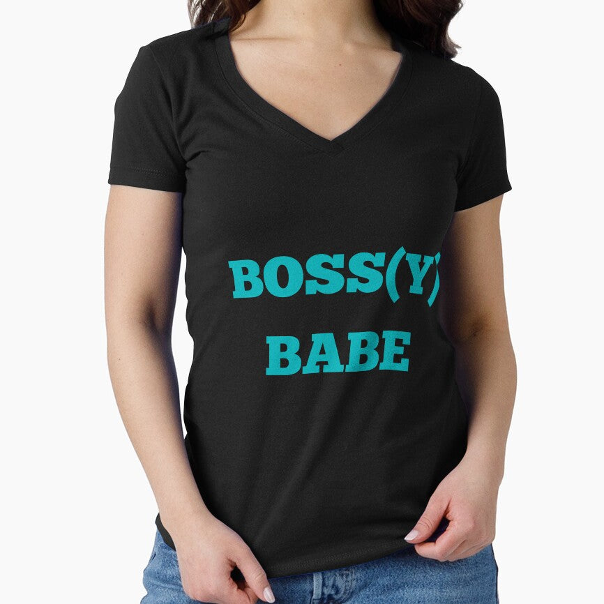 Bossy  (Boss) Babe- Teal by BlakefourDesign T-Shirts, Hoodie, Sweatshirt | BlankRebels.com (Image 1)