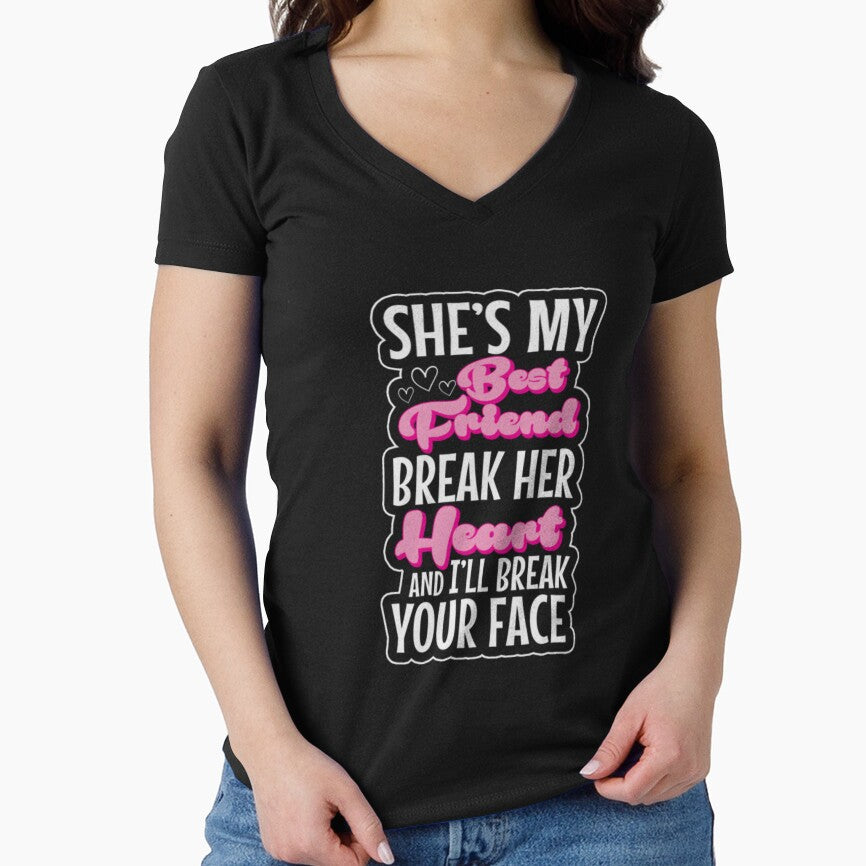She Best Friend Heart Your Face by ClamenTaon T-Shirts, Hoodie, Sweatshirt | BlankRebels.com (Image 1)