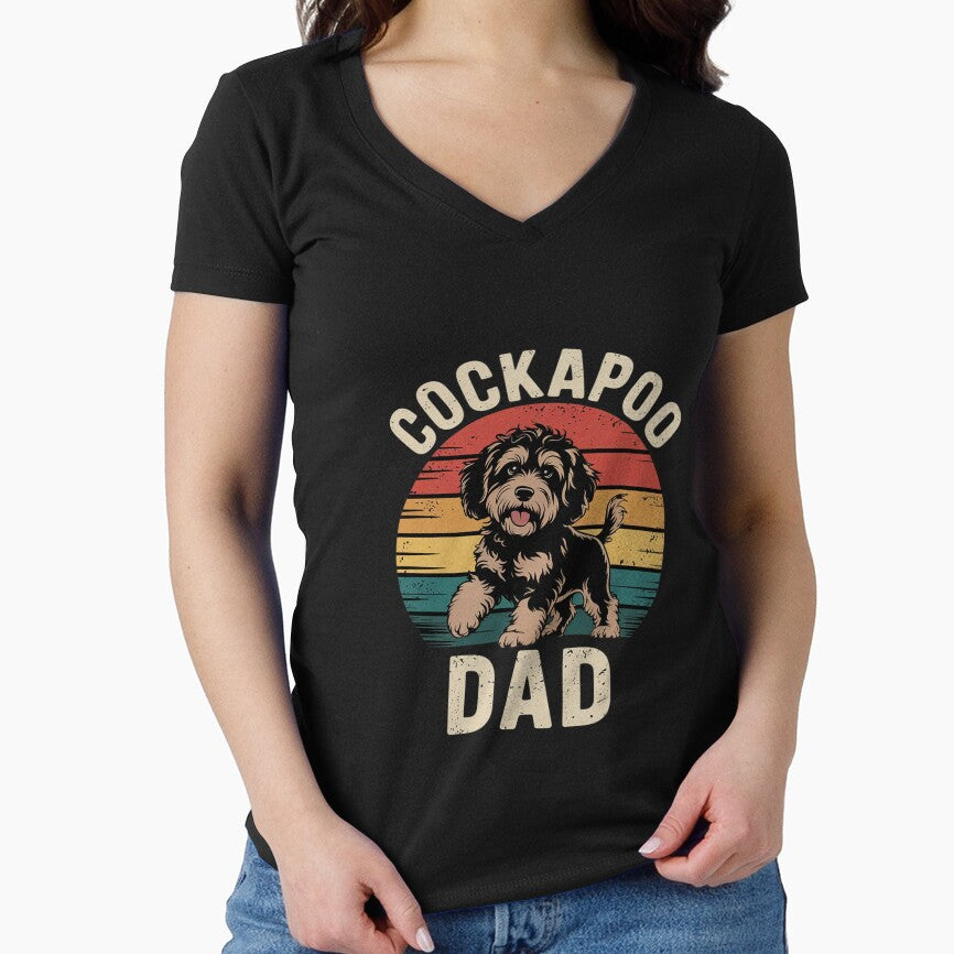 Cockapoo Dad Dog Funny Father's Day Vintage Pet Men Women Kids by RsFilsingerArt T-Shirts, Hoodie, Sweatshirt (Image 1)