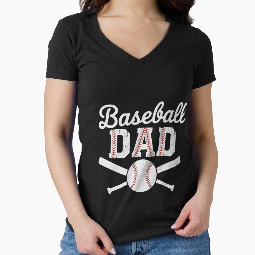 Baseball Dad Happy Fathers Day for Men Wife Daughter by VENOM0RIOT T-Shirts, Hoodie, Sweatshirt | BlankRebels.com (Image 1)