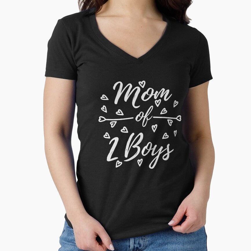 Mom of 2 Boys by Full Moon T-Shirts, Hoodie, Sweatshirt | BlankRebels.com (Image 1)