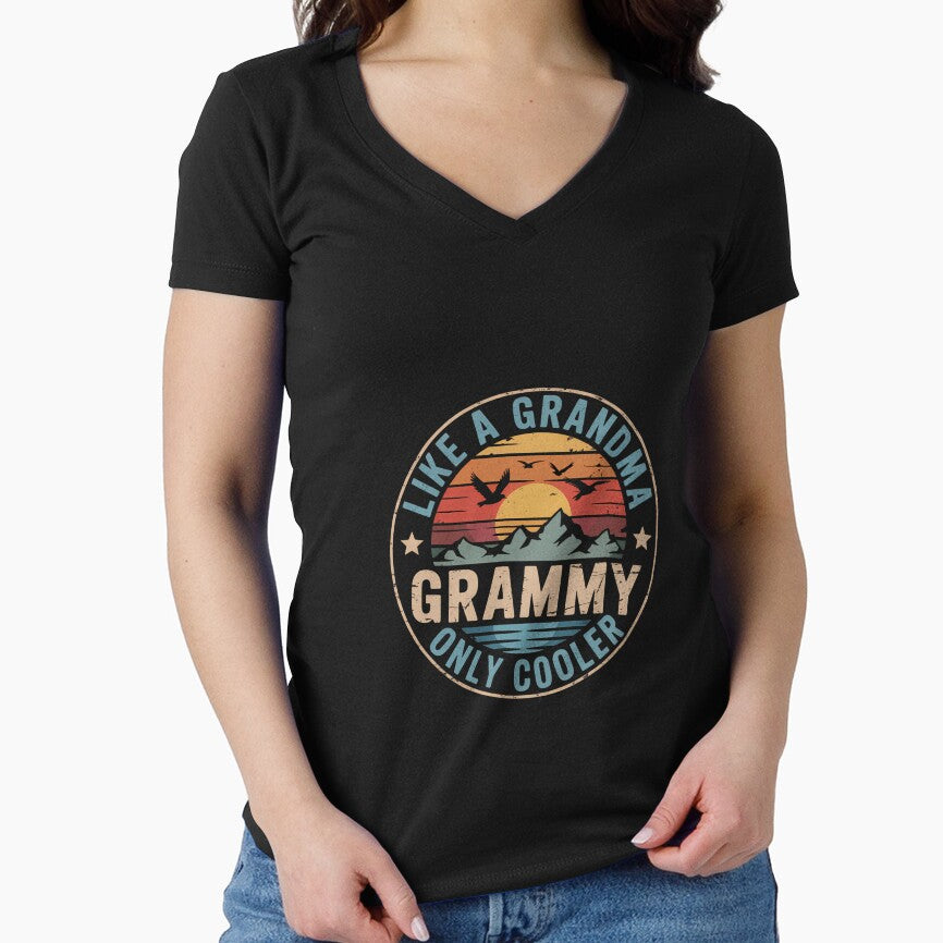 Grammy Like A Grandma Only Cooler Mother's Day by FaithAbbott T-Shirts, Hoodie, Sweatshirt | BlankRebels.com (Image 1)
