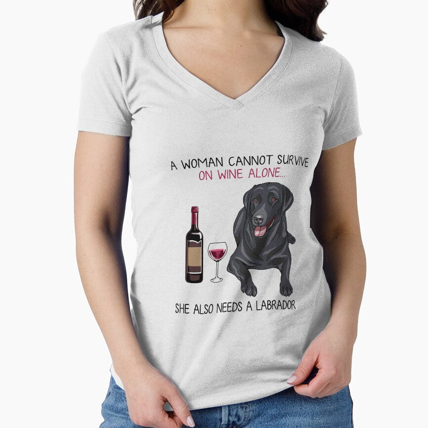 Labrador and wine Funny dog by TeeDoozy T-Shirts, Hoodie, Sweatshirt | BlankRebels.com (Image 1)
