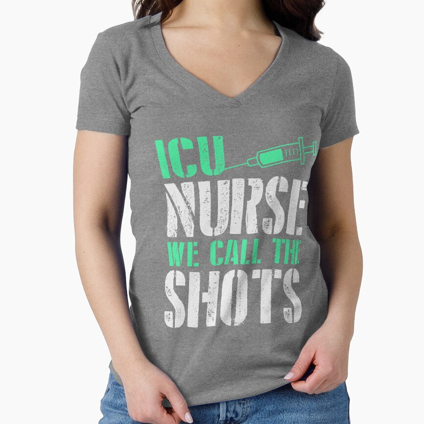 ICU Nurse We Call the Shots by AurlexTees T-Shirts, Hoodie, Sweatshirt | BlankRebels.com (Image 1)