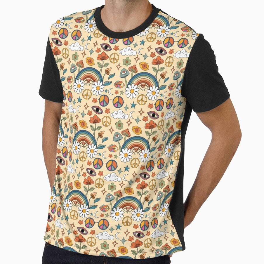 Hippie seventies colorful design by Maussa Ivimas