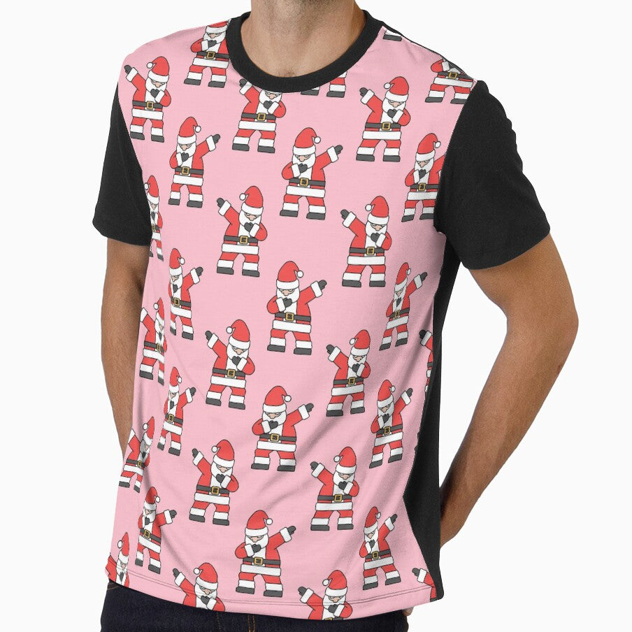 santa dabbing - pink by littlearrow