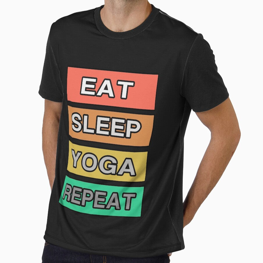 Eat Sleep Yoga Repeat RETRO by teledesign