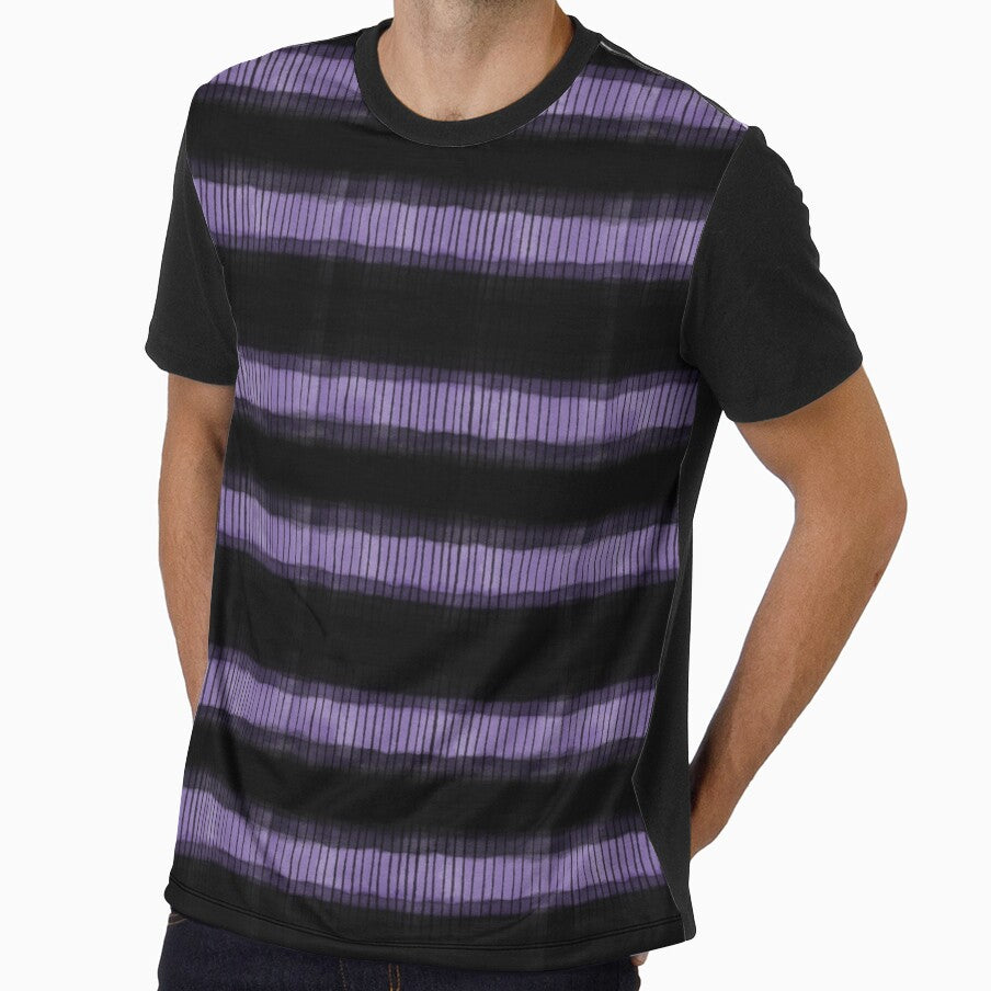 Grunge Stripes in Black and Purple by LAEC-Shop