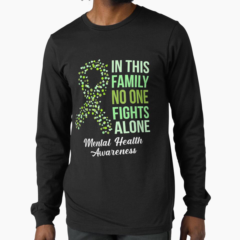 Family Support Mental Health Matters Awareness Ribbon by saigeorion T-Shirts, Hoodie, Sweatshirt | BlankRebels.com (Image 1)