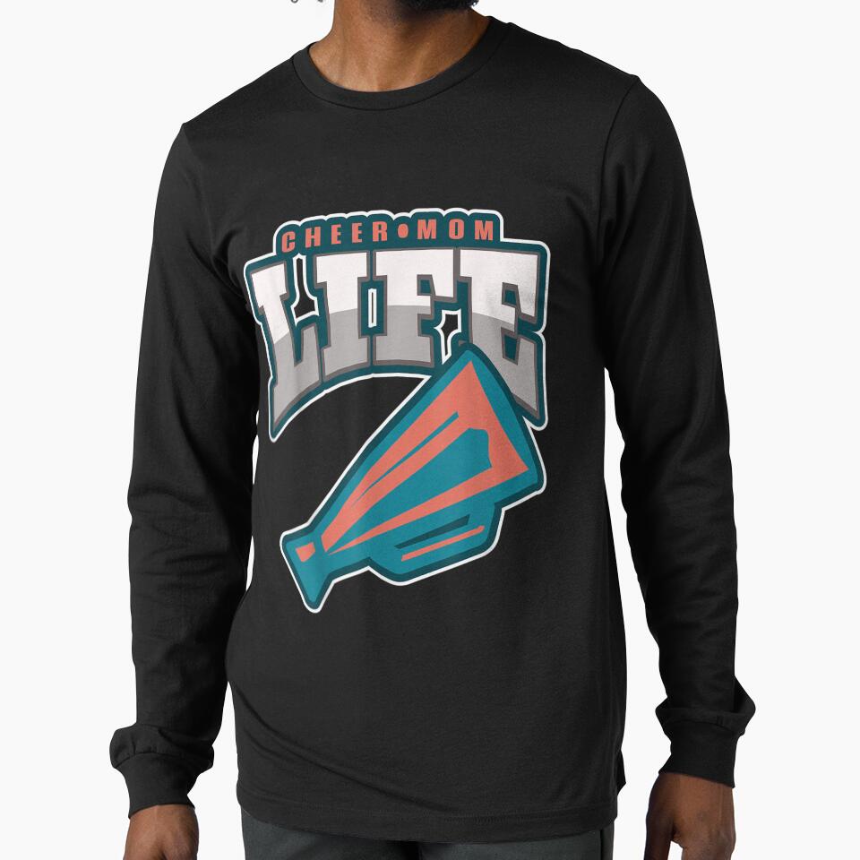 Cheer Mom Life Cheerleader Mom Women Cheerleading Mom by laurenm233 T-Shirts, Hoodie, Sweatshirt | BlankRebels.com (Image 1)