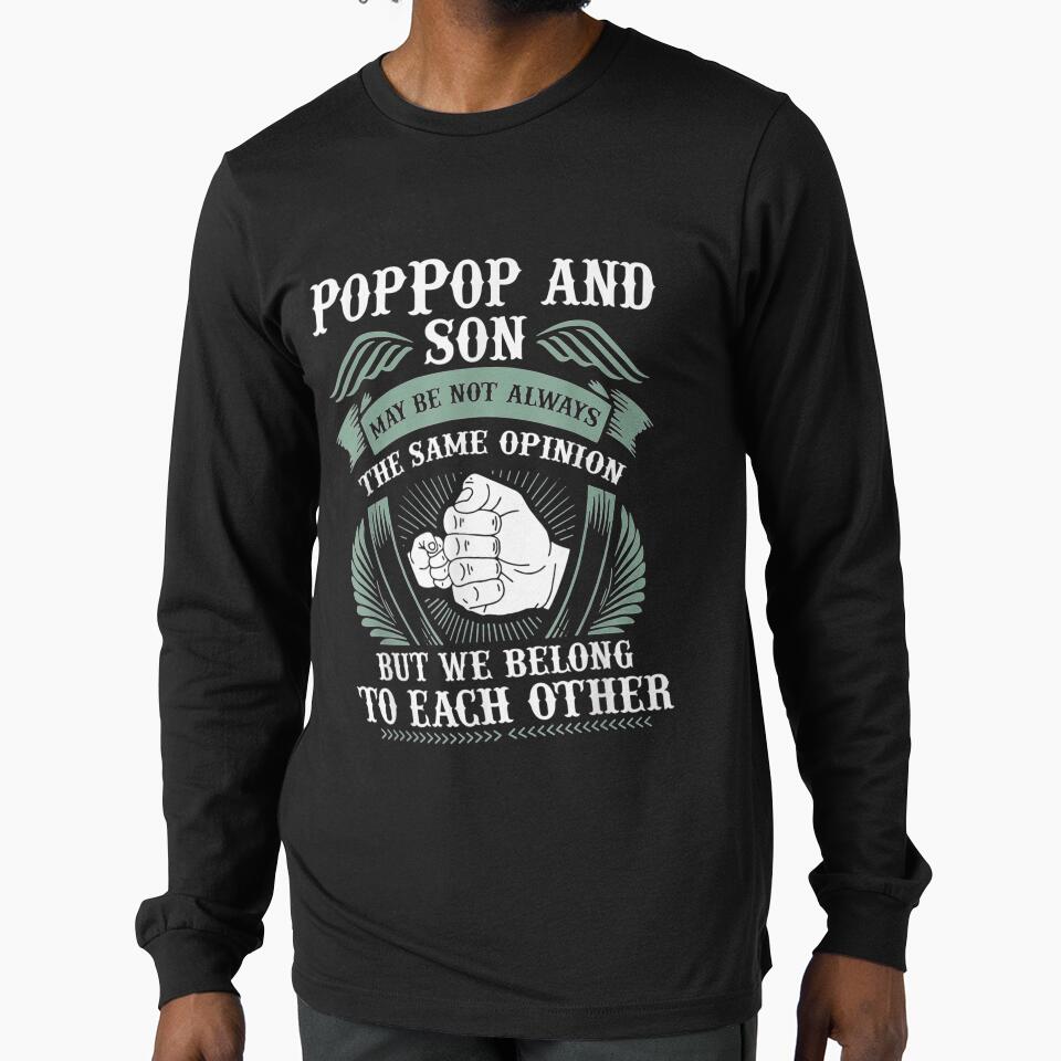 Mens Vintage Fathers Day Poppop Son Matching Fathers Day by laurader T-Shirts, Hoodie, Sweatshirt | BlankRebels.com (Image 1)