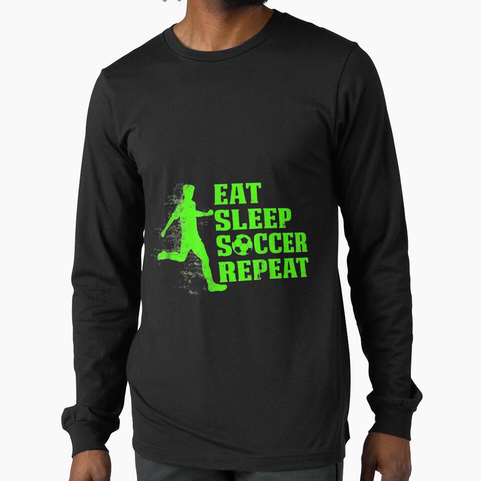 Eat Sleep Soccer Repeat Gift For Players by maudean