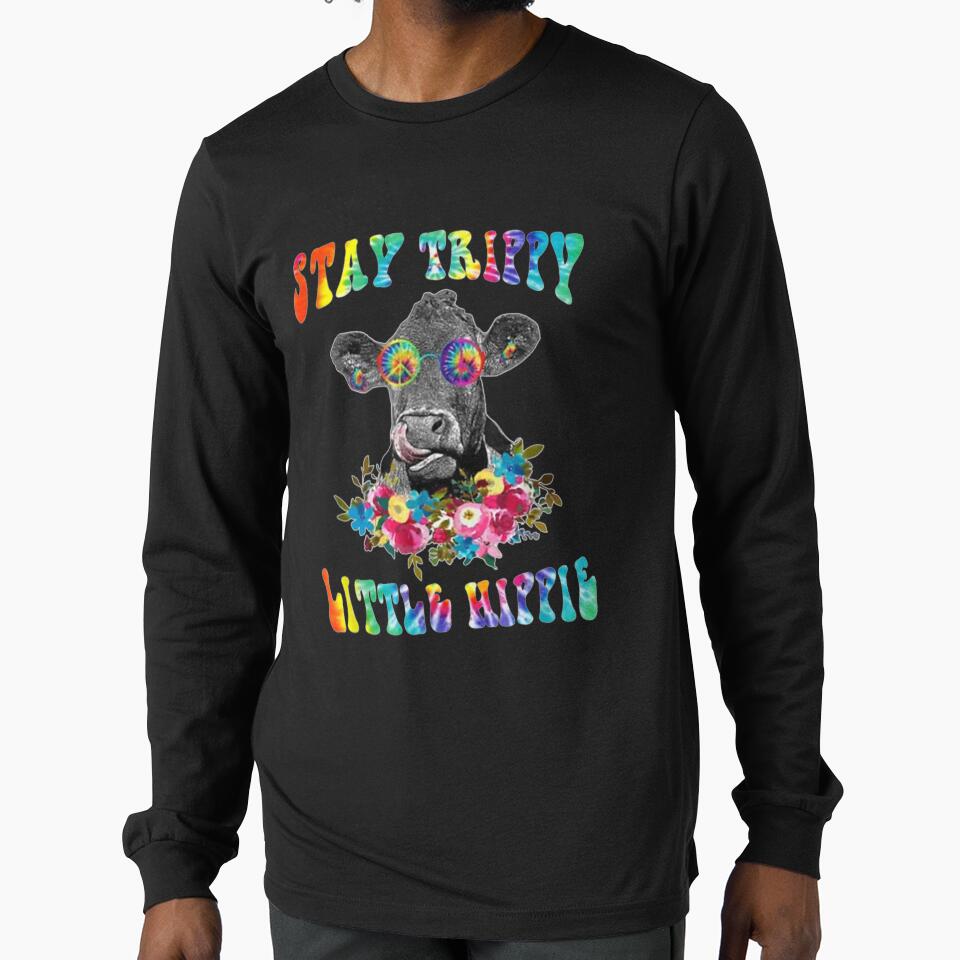 Stay Trippy Little Hippie Cow Kids by tashiav T-Shirts, Hoodie, Sweatshirt | BlankRebels.com (Image 1)