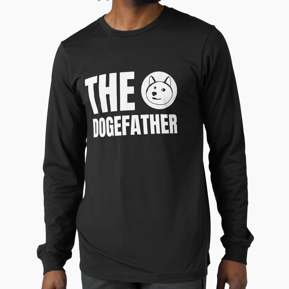 Dogecoin Crypto Doge Meme The Dogefather by deichmonster T-Shirts, Hoodie, Sweatshirt | BlankRebels.com (Image 1)