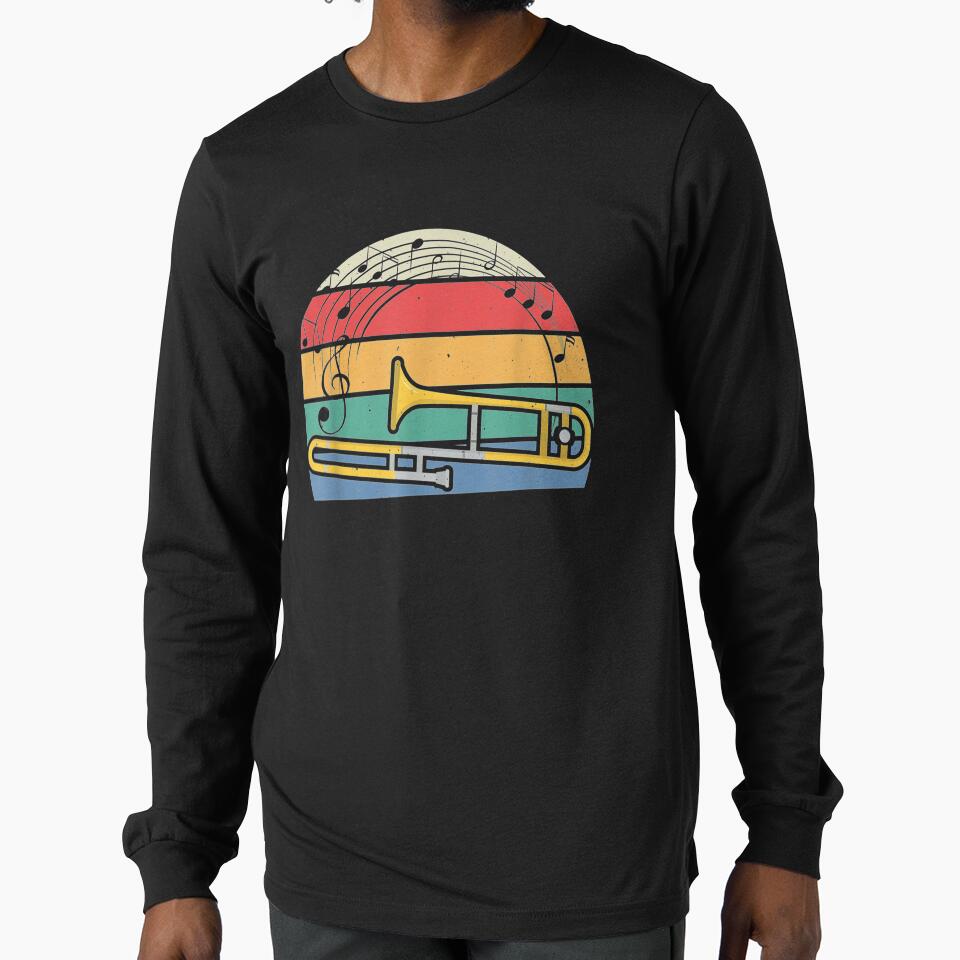 Trombone Jazz Music Lover Musician Trombonist Gift by venitamara T-Shirts, Hoodie, Sweatshirt | BlankRebels.com (Image 1)