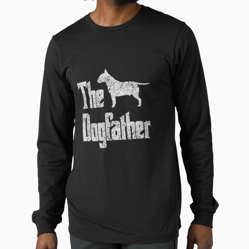 The Dogfather Funny Dog Gift Funny Bull Terrier by melisenda T-Shirts, Hoodie, Sweatshirt | BlankRebels.com (Image 1)