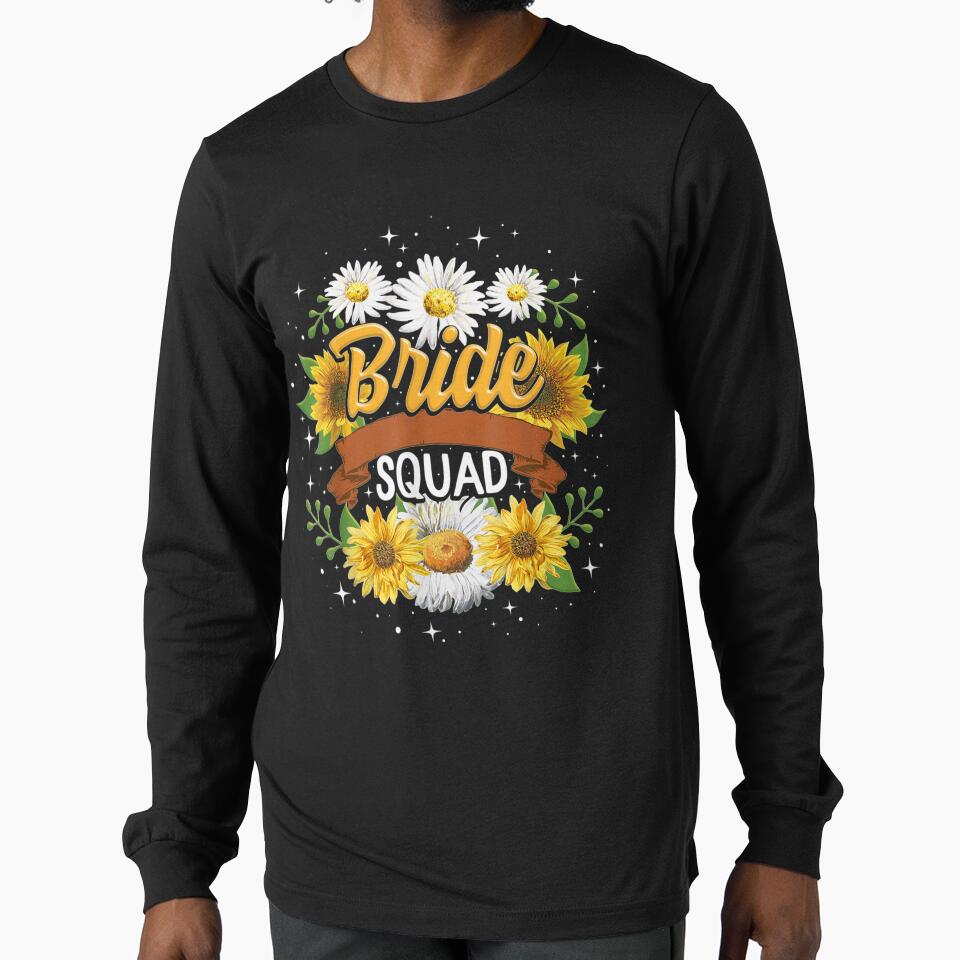 Bride Squad Bridesmaid Matching Bachelorette Party Wedding by avareid3 T-Shirts, Hoodie, Sweatshirt (Image 1)