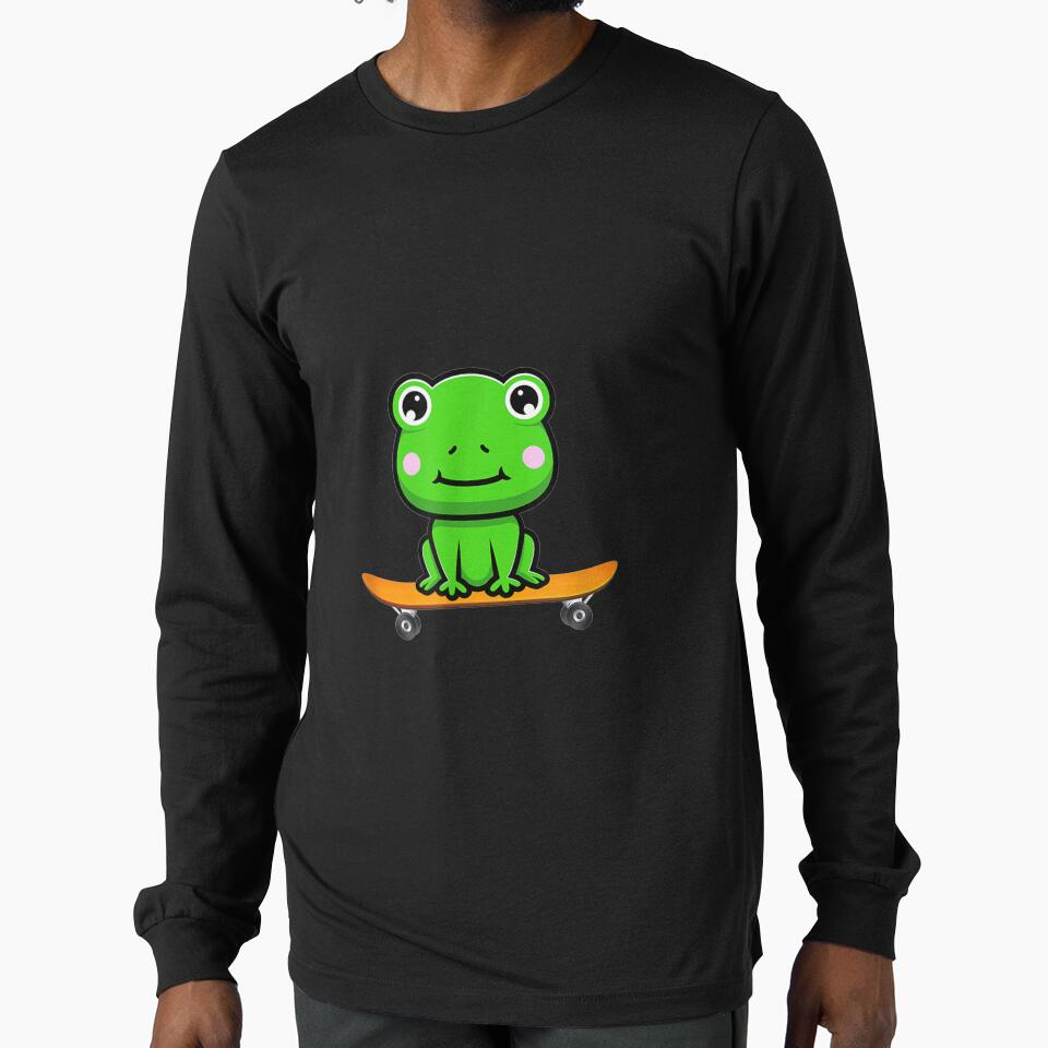 Frog On Skateboard by miann4 T-Shirts, Hoodie, Sweatshirt | BlankRebels.com (Image 1)