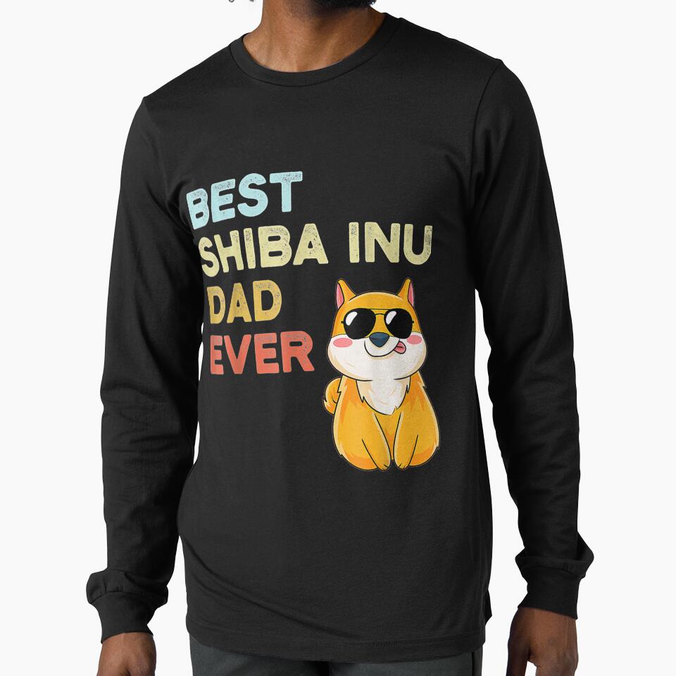 Shiba Inu Dad Best Ever Dog by bessiey23 T-Shirts, Hoodie, Sweatshirt | BlankRebels.com (Image 1)