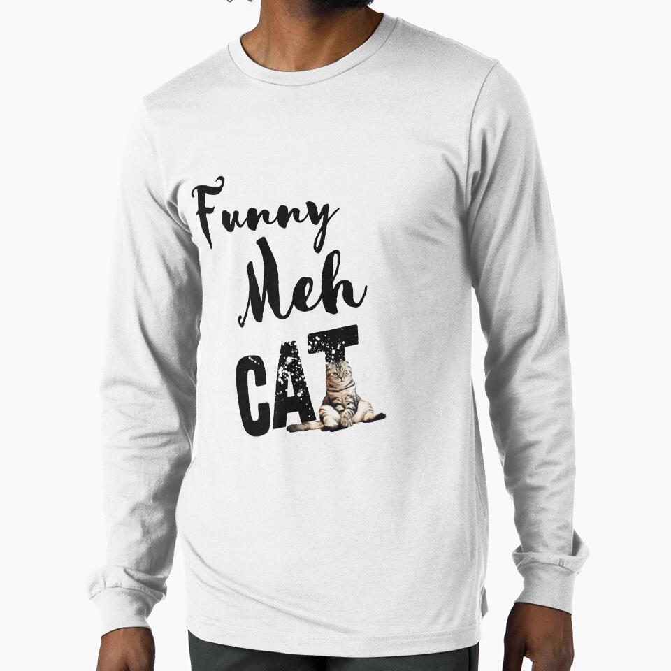 Funny Meh Cat by SKTEESIGN T-Shirts, Hoodie, Sweatshirt | BlankRebels.com (Image 1)